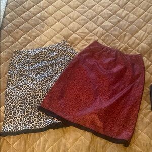 Stylish Leopard Print Skirt Set - xs/s